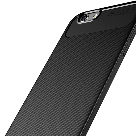 Apple iPhone SE 2020 Kılıf CaseUp Fiber Design Siyah 5