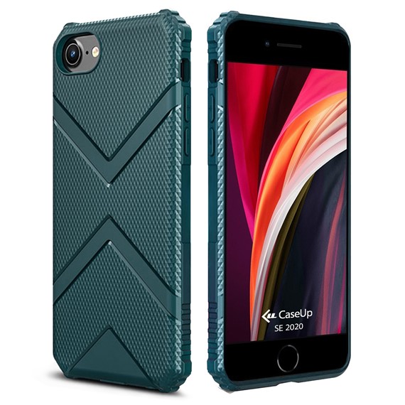 CaseUp Apple iPhone SE 2022 Kılıf Origami Pattern Yeşil 1