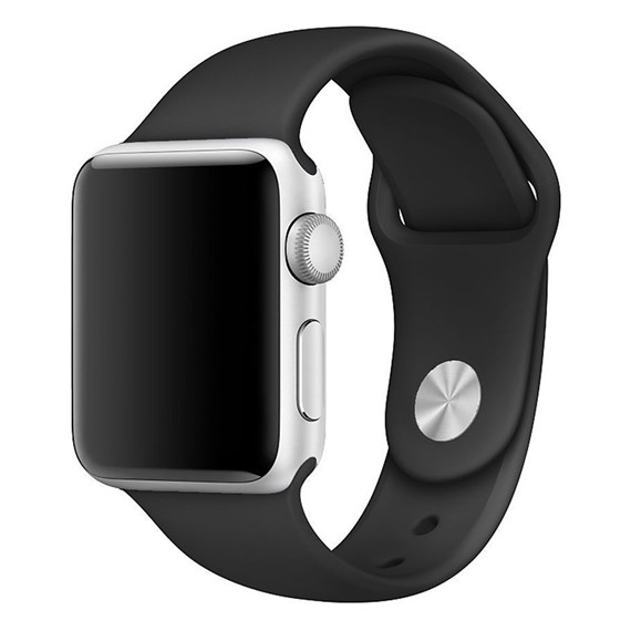 Apple Watch 1 42mm CaseUp Silikon Spor Kordon Siyah 2