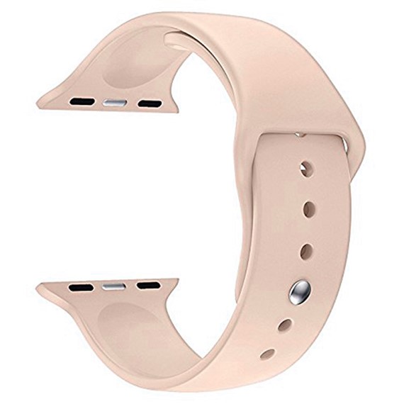 Apple Watch 5 40mm CaseUp Silikon Spor Kordon Rose Gold 1