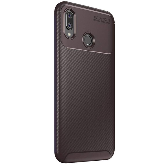 Huawei Honor Play Kılıf CaseUp Fiber Design Kahverengi 1