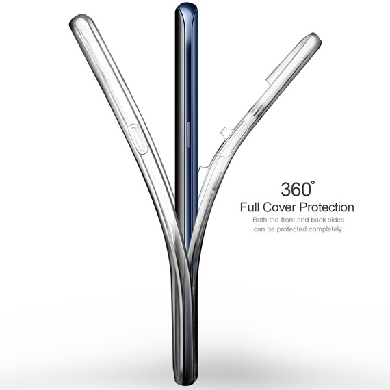 Huawei Mate 10 Pro Kılıf CaseUp 360 Çift Taraflı Silikon Şeffaf 4
