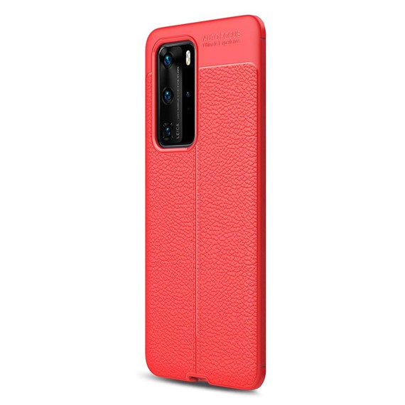Huawei P40 Pro Kılıf CaseUp Niss Silikon Kırmızı 2