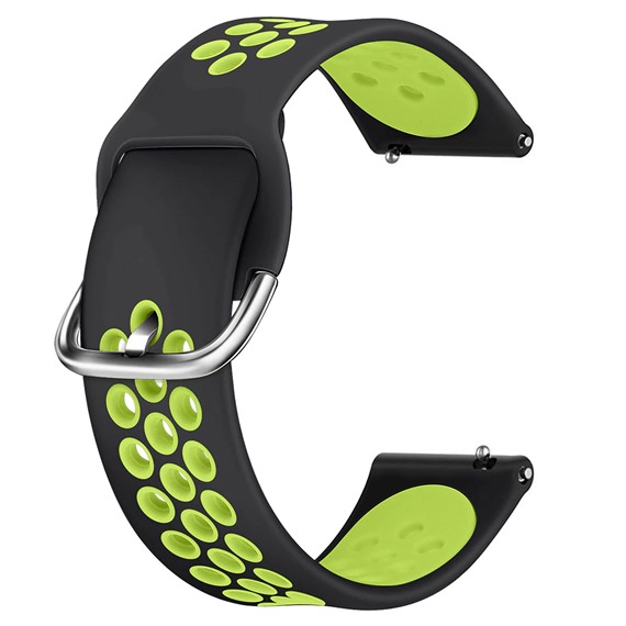 Huawei Watch GT Active CaseUp Silicone Sport Band Siyah Yeşil 1