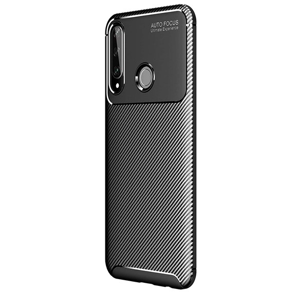 Huawei Y6P Kılıf CaseUp Fiber Design Siyah 2