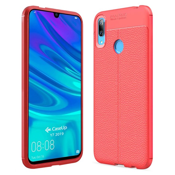 Huawei Y7 2019 Kılıf CaseUp Niss Silikon Kırmızı 1