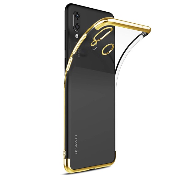 Huawei Y7 Prime 2019 Kılıf CaseUp Laser Glow Gold 1