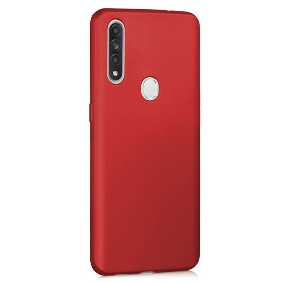 Oppo A31 Kılıf CaseUp Matte Surface Kırmızı 2
