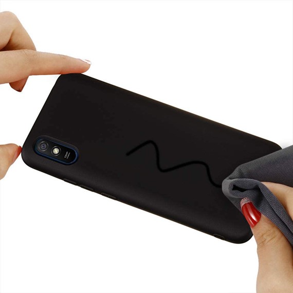 Xiaomi Redmi 9A Kılıf CaseUp Matte Surface Siyah 4