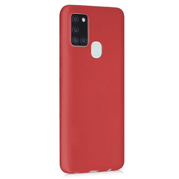 Samsung Galaxy A21s Kılıf CaseUp Matte Surface Kırmızı 2