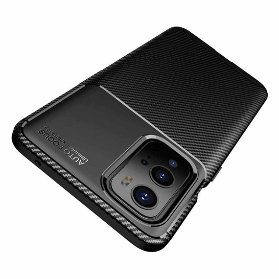 CaseUp OnePlus 9 Pro Kılıf Fiber Design Kahverengi 4
