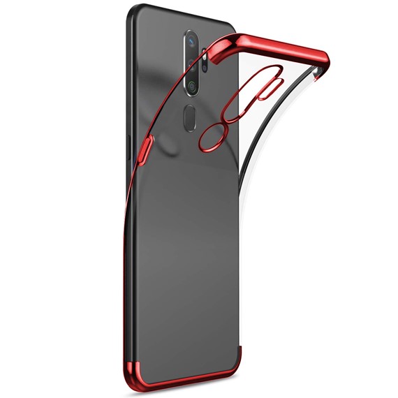 Oppo A9 2020 Kılıf CaseUp Laser Glow Kırmızı 1