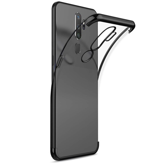 Oppo A9 2020 Kılıf CaseUp Laser Glow Siyah 1