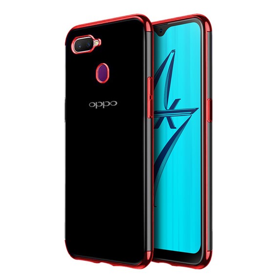 Oppo F9 F9 Pro Kılıf CaseUp Laser Glow Kırmızı 2