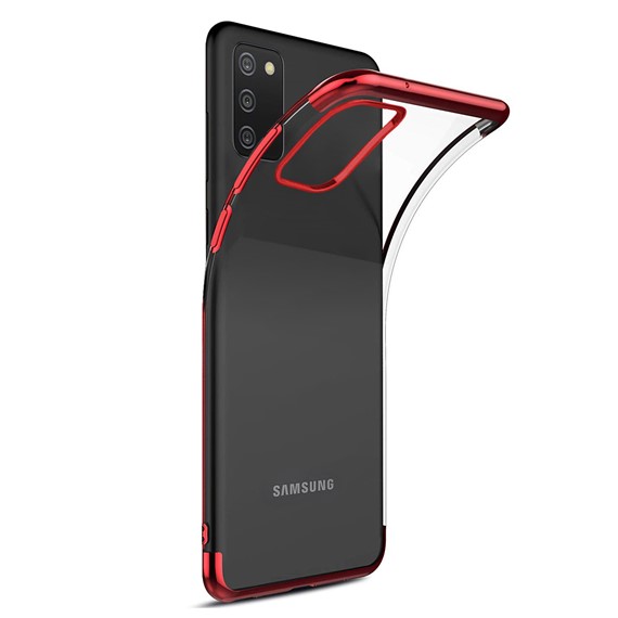CaseUp Samsung Galaxy A02s Kılıf Laser Glow Kırmızı 1
