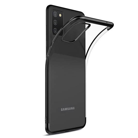 CaseUp Samsung Galaxy A02s Kılıf Laser Glow Siyah 1