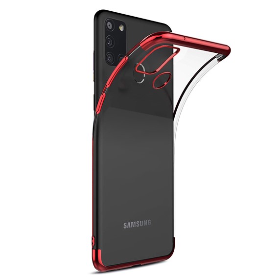 Samsung Galaxy A21s Kılıf CaseUp Laser Glow Kırmızı 1