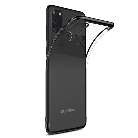 Samsung Galaxy A21s Kılıf CaseUp Laser Glow Siyah 1