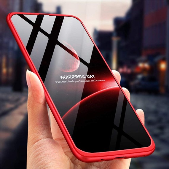 Samsung Galaxy A50 Kılıf CaseUp Triple Deluxe Shield Kırmızı 5