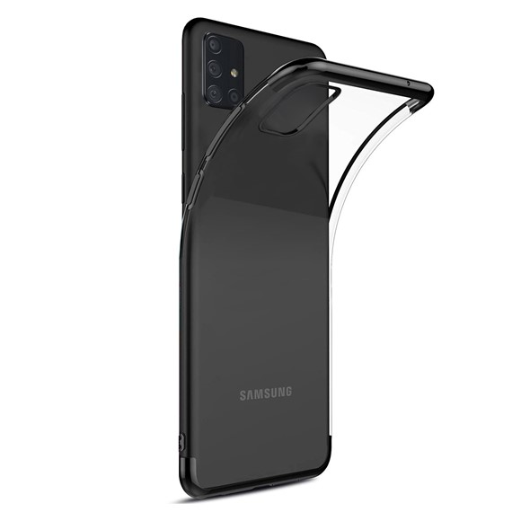 Samsung Galaxy A71 Kılıf CaseUp Laser Glow Siyah 1