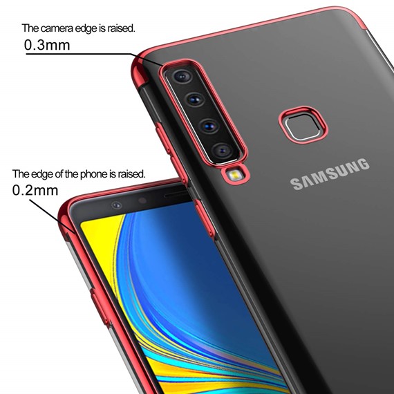 Samsung Galaxy A9 2018 Kılıf CaseUp Laser Glow Kırmızı 3
