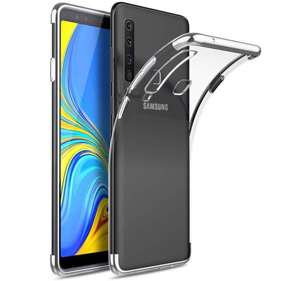 Samsung Galaxy A9 2018 Kılıf CaseUp Laser Glow Gümüş 5