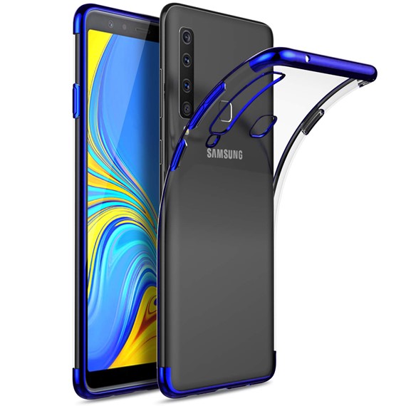 Samsung Galaxy A9 2018 Kılıf CaseUp Laser Glow Mavi 5