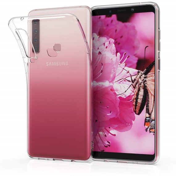 Samsung Galaxy A9 2018 Kılıf CaseUp İnce Şeffaf Silikon Beyaz 2