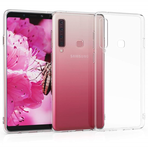Samsung Galaxy A9 2018 Kılıf CaseUp İnce Şeffaf Silikon Beyaz 3