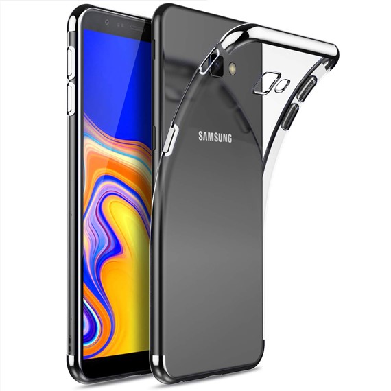 Samsung Galaxy J4 Plus Kılıf CaseUp Laser Glow Gümüş 4