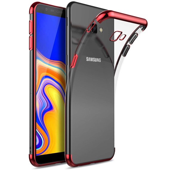 Samsung Galaxy J4 Plus Kılıf CaseUp Laser Glow Kırmızı 4