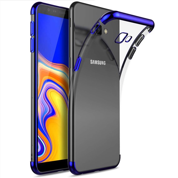 Samsung Galaxy J4 Plus Kılıf CaseUp Laser Glow Mavi 4