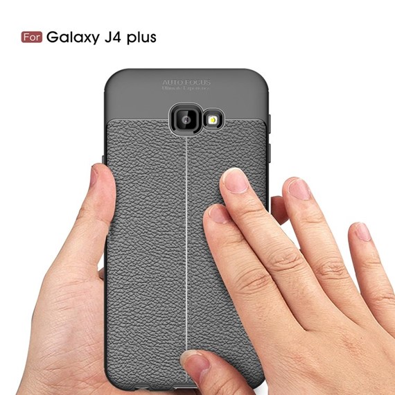 Samsung Galaxy J4 Plus Kılıf CaseUp Niss Silikon Gri 2
