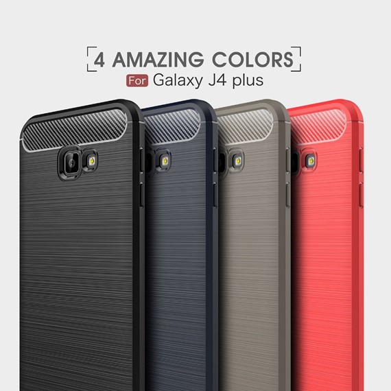 Samsung Galaxy J4 Plus Kılıf CaseUp Room Silikon Lacivert 3