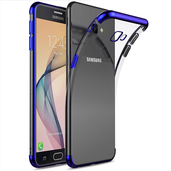 Samsung Galaxy J7 Prime Kılıf CaseUp Laser Glow Mavi 5