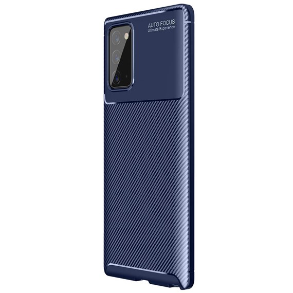 Samsung Galaxy Note 20 Kılıf CaseUp Fiber Design Lacivert 2