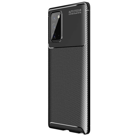 Samsung Galaxy Note 20 Kılıf CaseUp Fiber Design Siyah 2