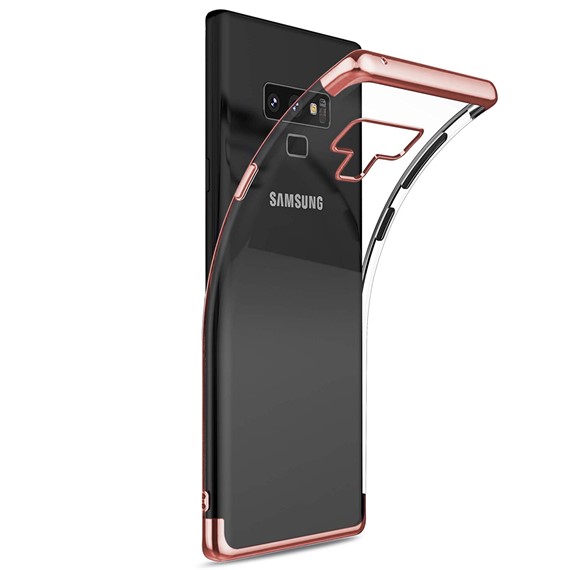Samsung Galaxy Note 9 Kılıf CaseUp Laser Glow Rose Gold 1