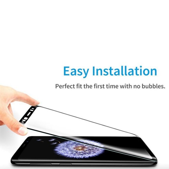 Samsung Galaxy Note 9 CaseUp Kavisli Kırılmaz Ekran Koruyucu Siyah 2