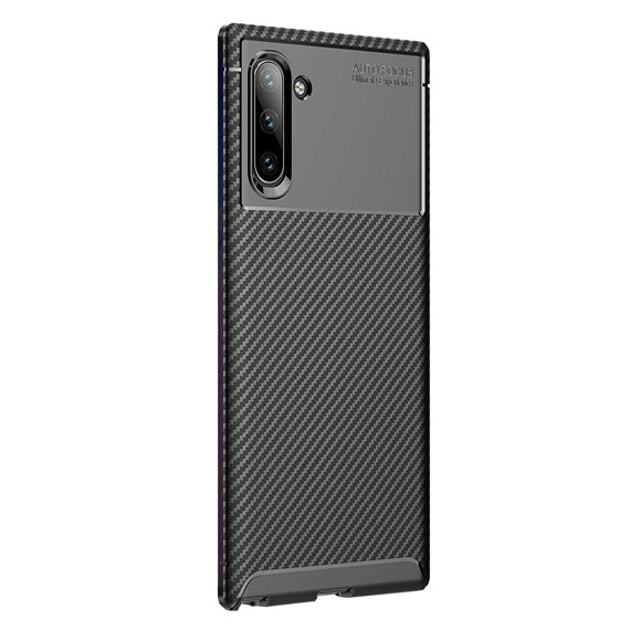 Samsung Galaxy Note 10 Kılıf CaseUp Fiber Design Siyah 2