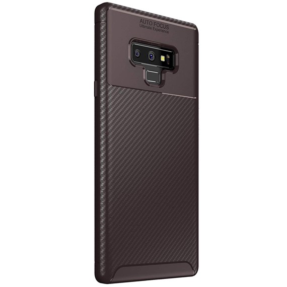 Samsung Galaxy Note 9 Kılıf CaseUp Fiber Design Kahverengi 1