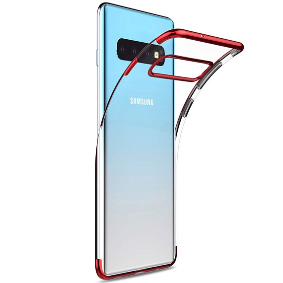 Samsung Galaxy S10 Kılıf CaseUp Laser Glow Kırmızı 1