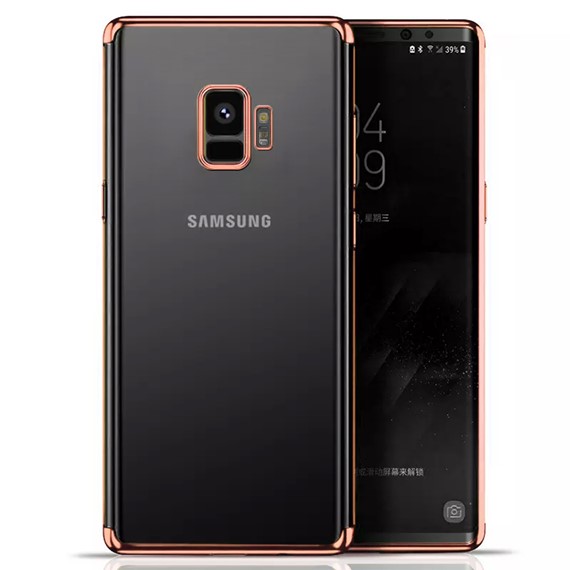 Samsung Galaxy S9 Kılıf CaseUp Laser Glow Rose Gold 5