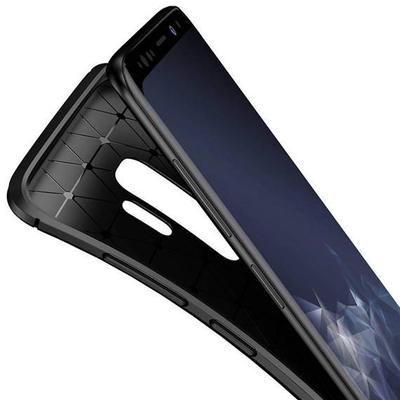 Samsung Galaxy S9 Kılıf CaseUp Fiber Design Lacivert 4