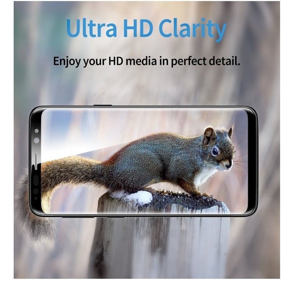 Samsung Galaxy S9 Plus CaseUp Kavisli Kırılmaz Ekran Koruyucu Şeffaf 4