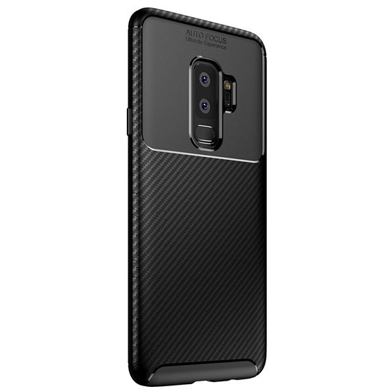 Samsung Galaxy S9 Plus Kılıf CaseUp Fiber Design Siyah 1
