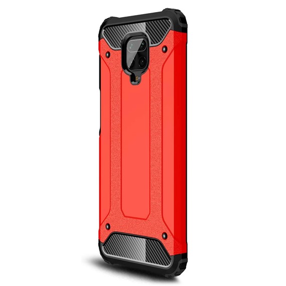 Xiaomi Redmi Note 9S Kılıf CaseUp Tank Kırmızı 2