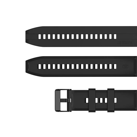 Samsung Galaxy Watch 46mm CaseUp Silicone Cornered Kordon Siyah 4