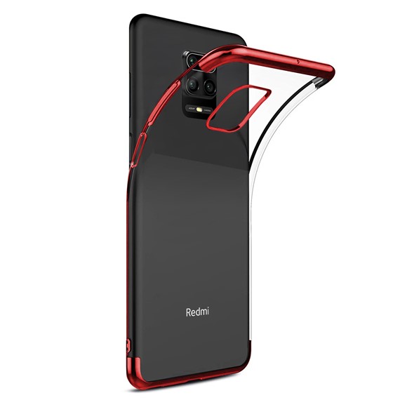 Xiaomi Redmi Note 9 Pro Max Kılıf CaseUp Laser Glow Kırmızı 1