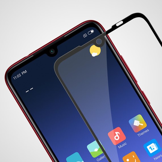 Xiaomi Redmi Note 7 Pro CaseUp Ekranı Tam Kapatan Kırılmaz Ekran Koruyucu Siyah 3